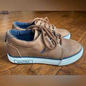 Nautica boys brown dress shoes